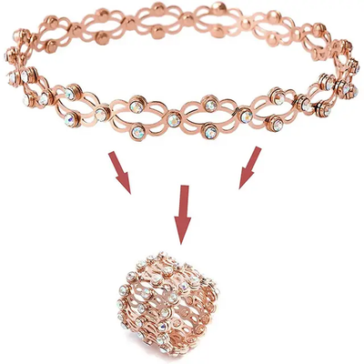 Ring + Bracelet (Free Size)[Convertible]